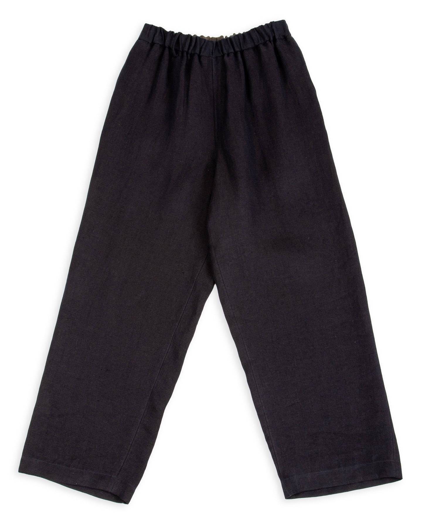 Gorsch Linen Easy Trousers - Navy/Brown - Standard & Strange