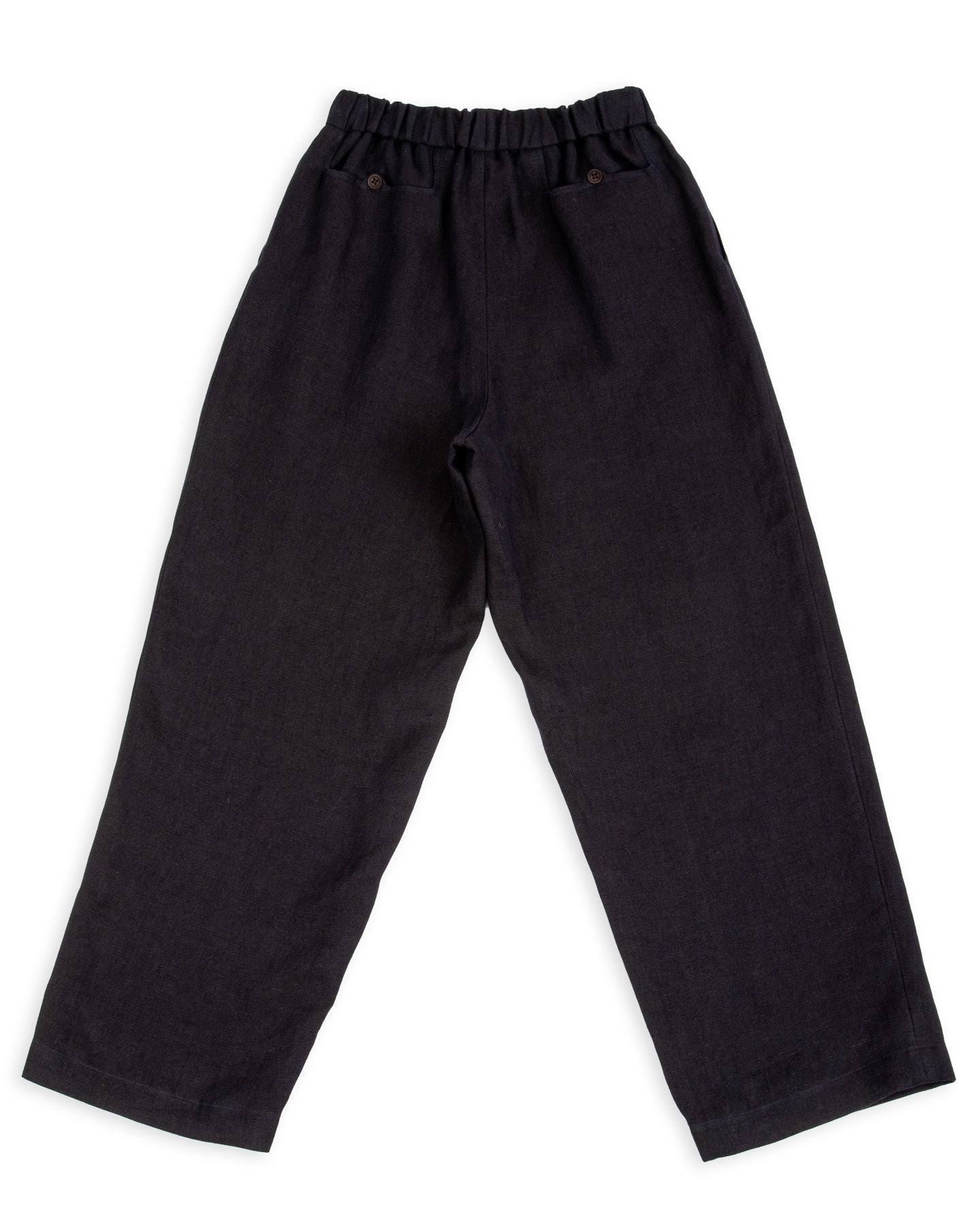 Gorsch Linen Easy Trousers - Navy/Brown - Standard & Strange