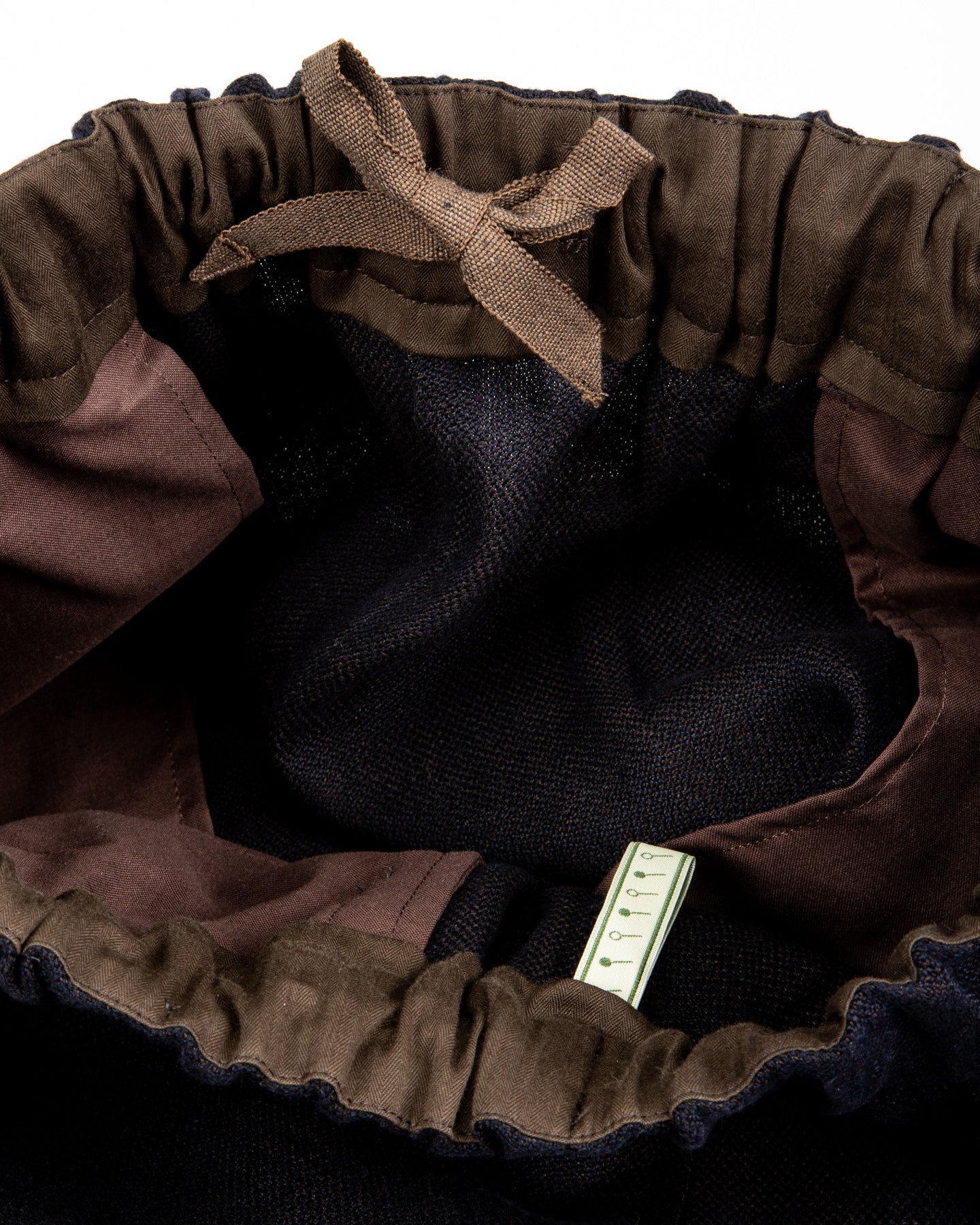 Gorsch Linen Easy Trousers - Navy/Brown - Standard & Strange