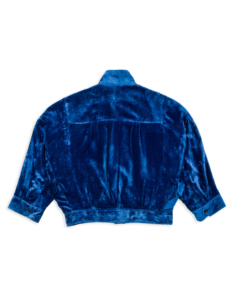 Gorsch Silk Velvet Blouson - Ryukyu Indigo - Standard & Strange