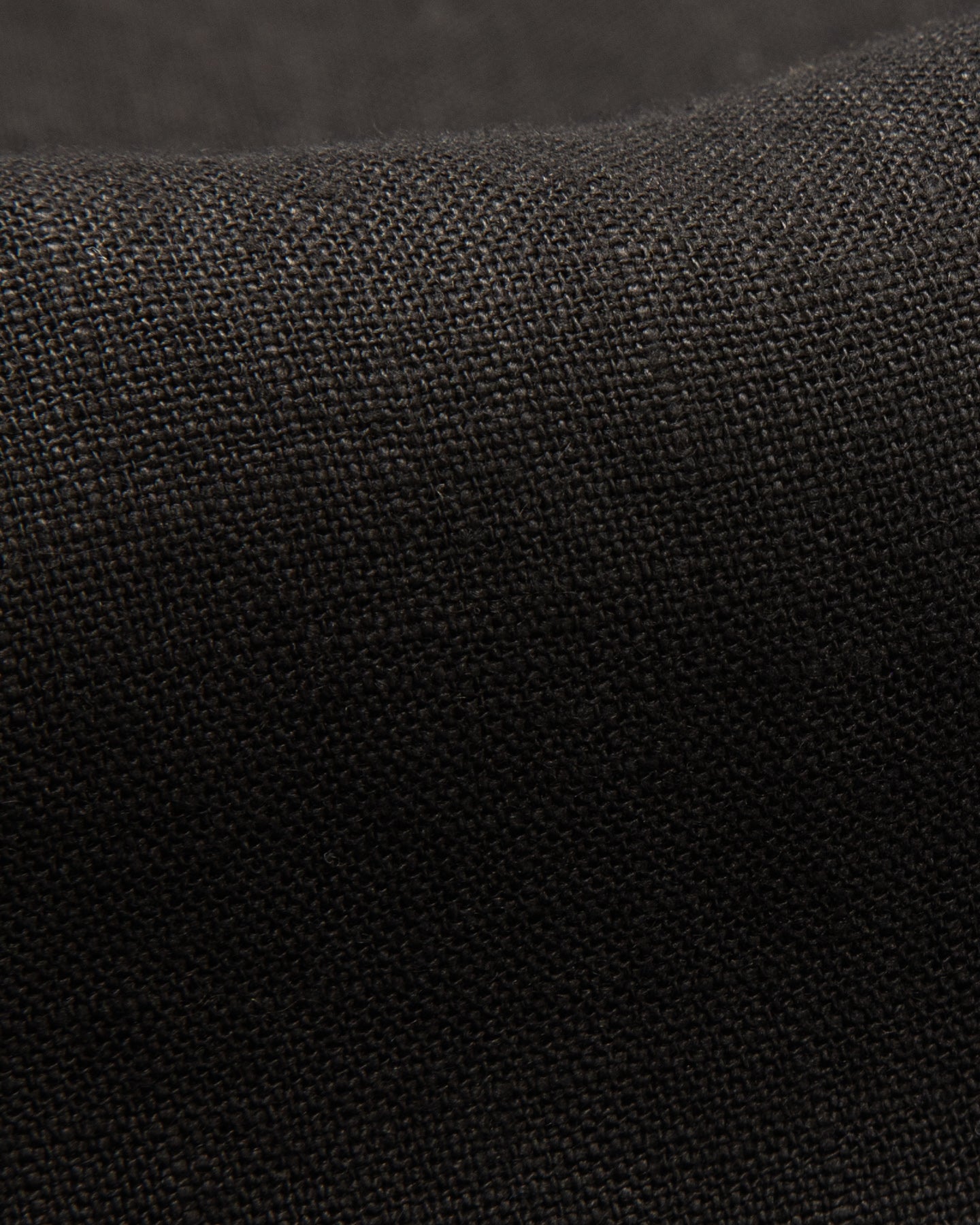 Gorsch Wide Silhouette Open Collar Shirt - Black French Linen - Standard & Strange