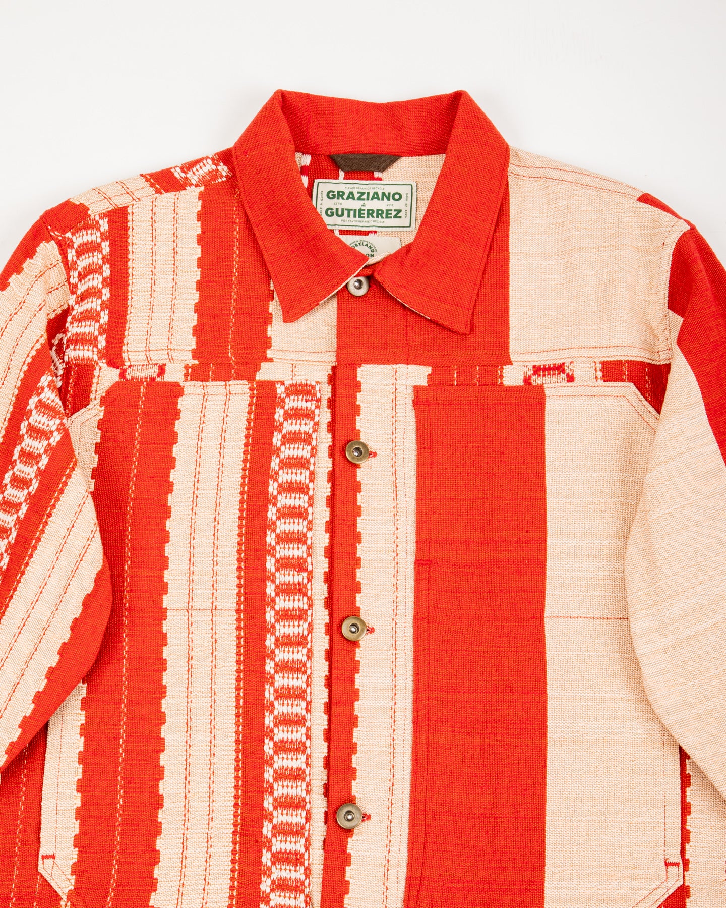 Graziano and Gutiérrez Trucker Jacket - Red Striped - Standard & Strange
