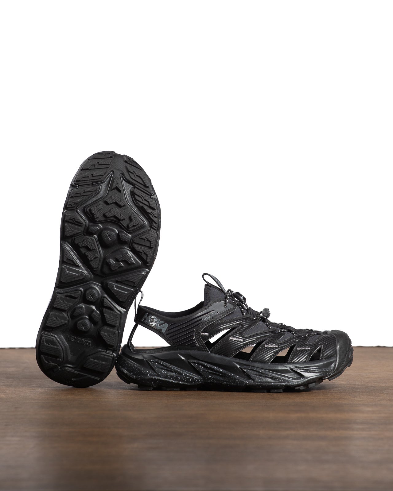 Hoka Hopara Sandal - Black/Castle Rock - Standard & Strange