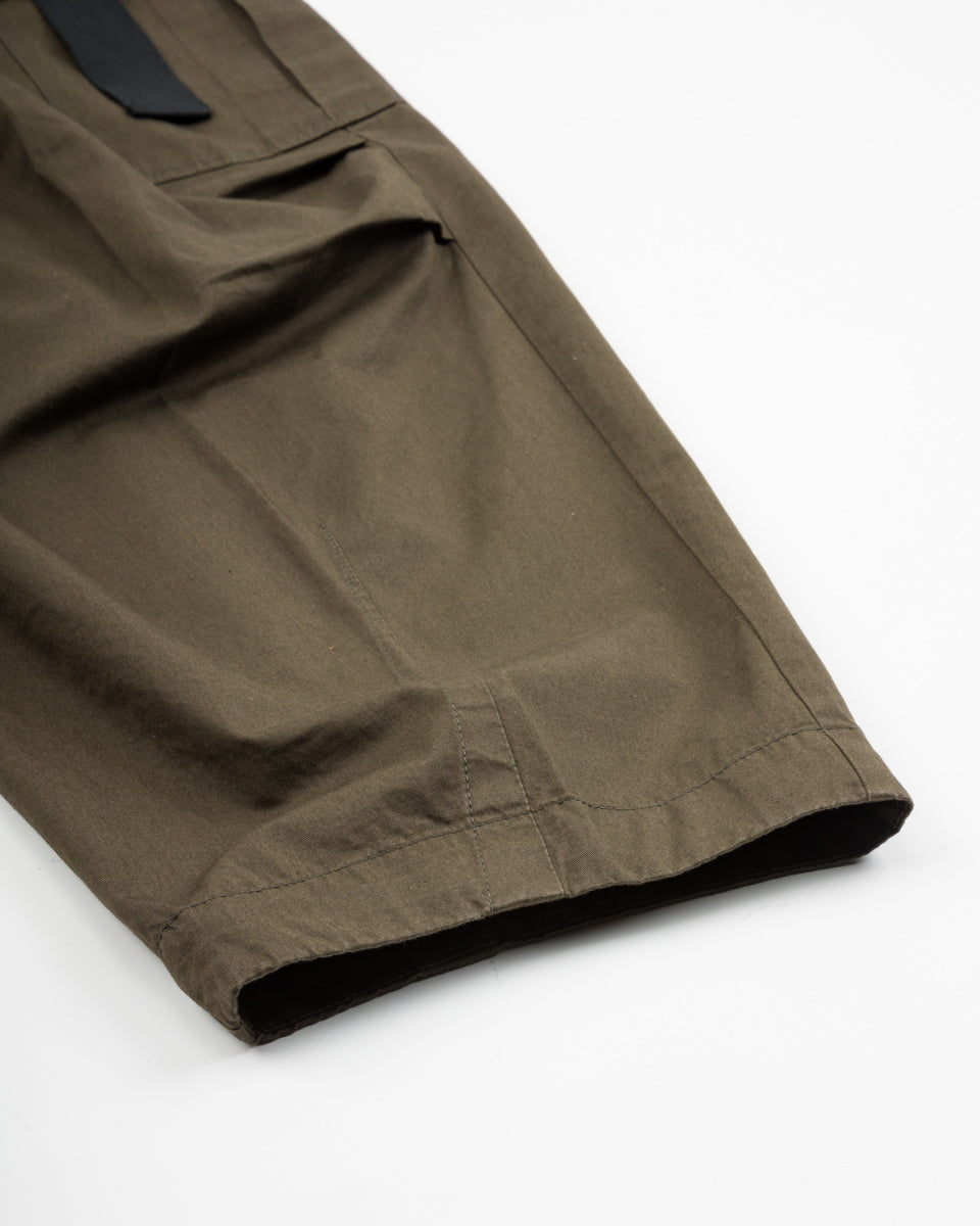 Hansen Benny Super Wide Balloon Trouser - Olive Drill - Standard & Strange