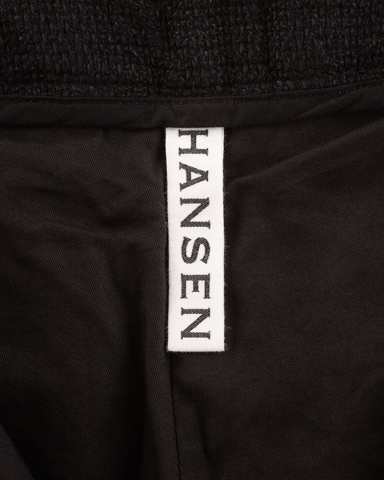 Hansen Bobby Wide Pleated Trousers - Black Gauze - Standard & Strange