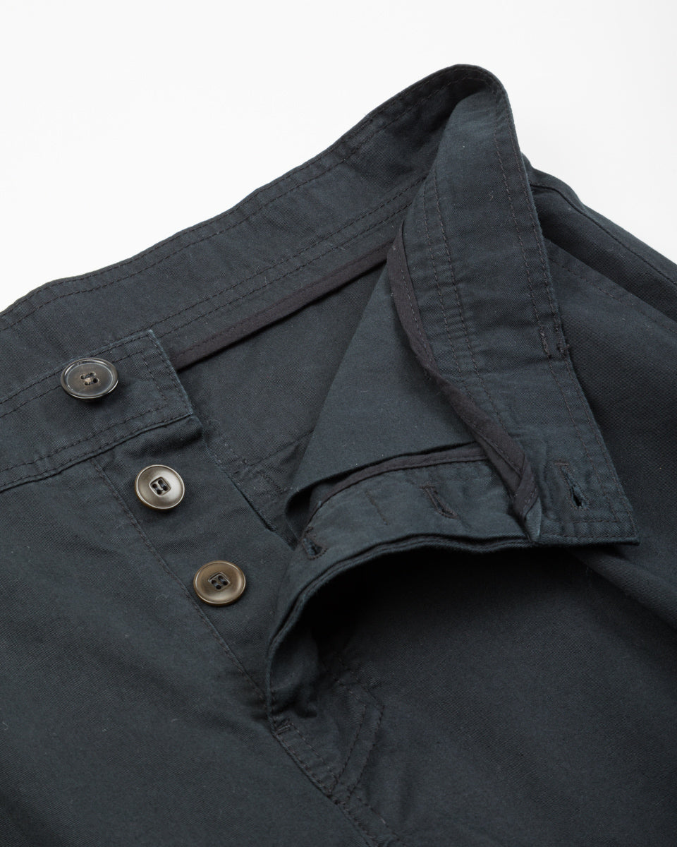 Hansen Karlo Wide Pleated Trouser - Black Drill - Standard & Strange