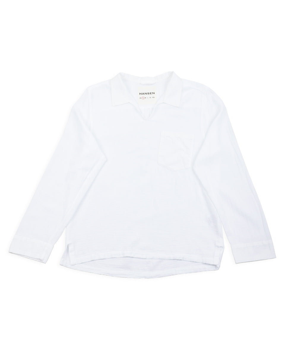 Hansen Marius Pull-on Shirt - White - Standard & Strange