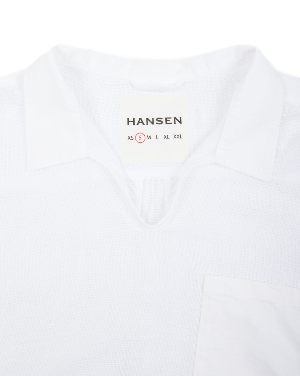 Hansen Marius Pull-on Shirt - White - Standard & Strange