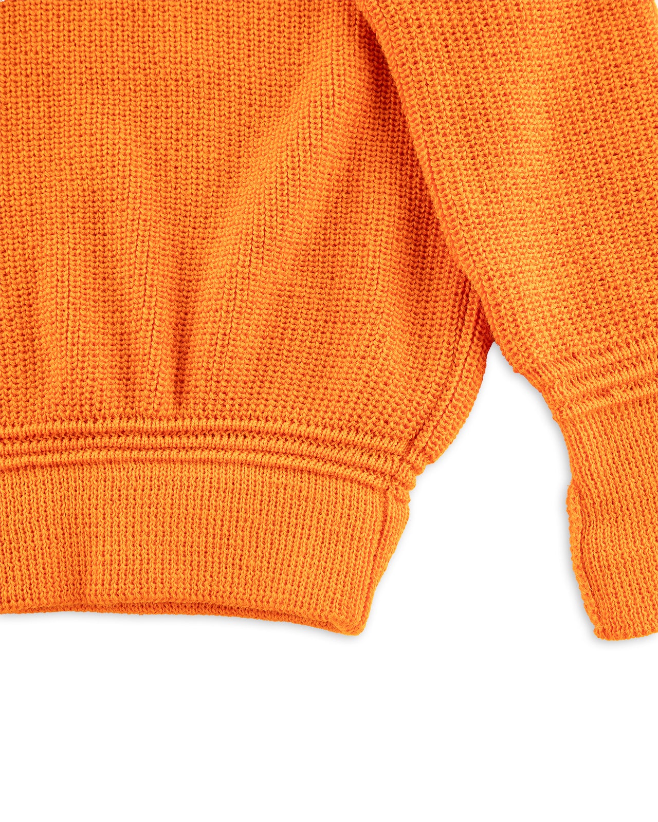 Heimat U Boat Roll Neck Sweater - Rescue Orange - Standard & Strange