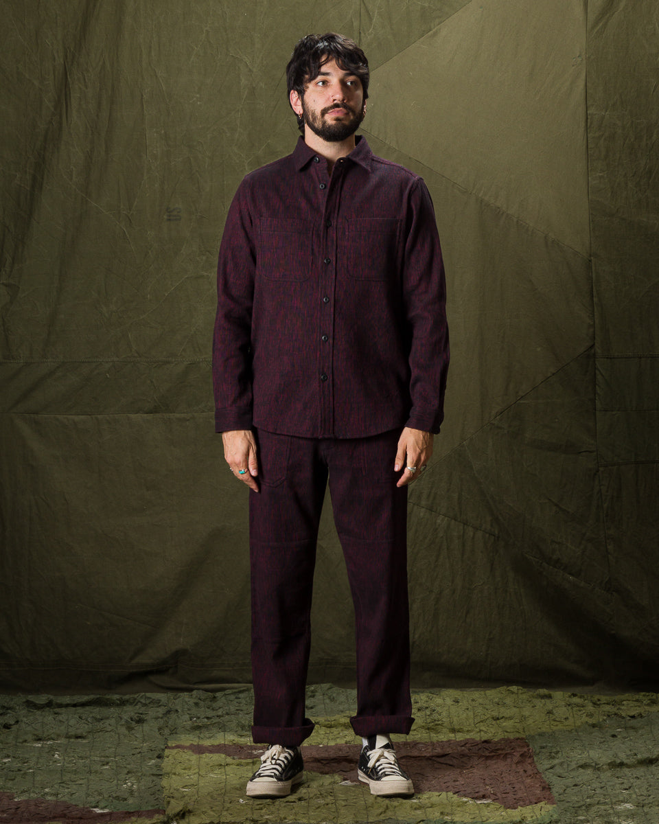 Indi + Ash Ames Workshirt - Handspun Madder/Iron Canvas - Standard & Strange