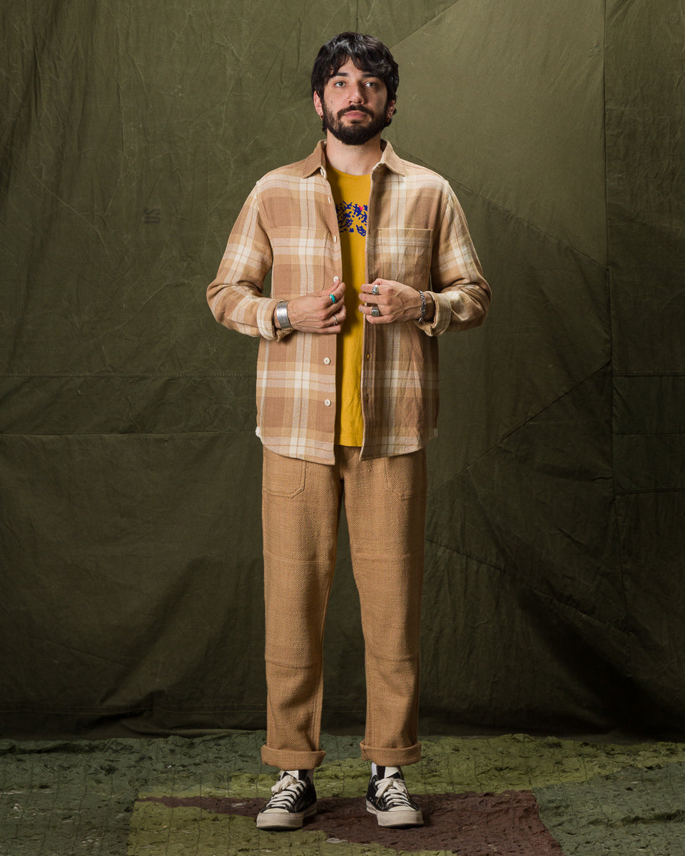 Indi + Ash Ames Workshirt - Handwoven Desert Acacia Plaid - Standard & Strange