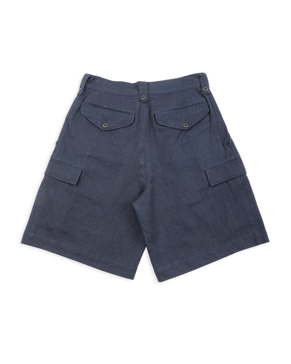 Indi + Ash Big Short - Iron/Indigo Powerloom Military HBT - Standard & Strange