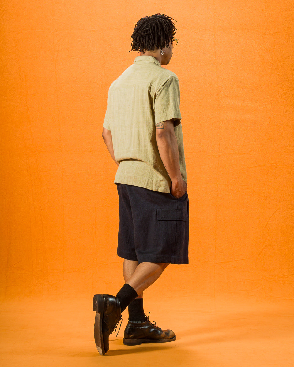 Indi + Ash Big Short - Iron/Indigo Powerloom Military HBT - Standard & Strange