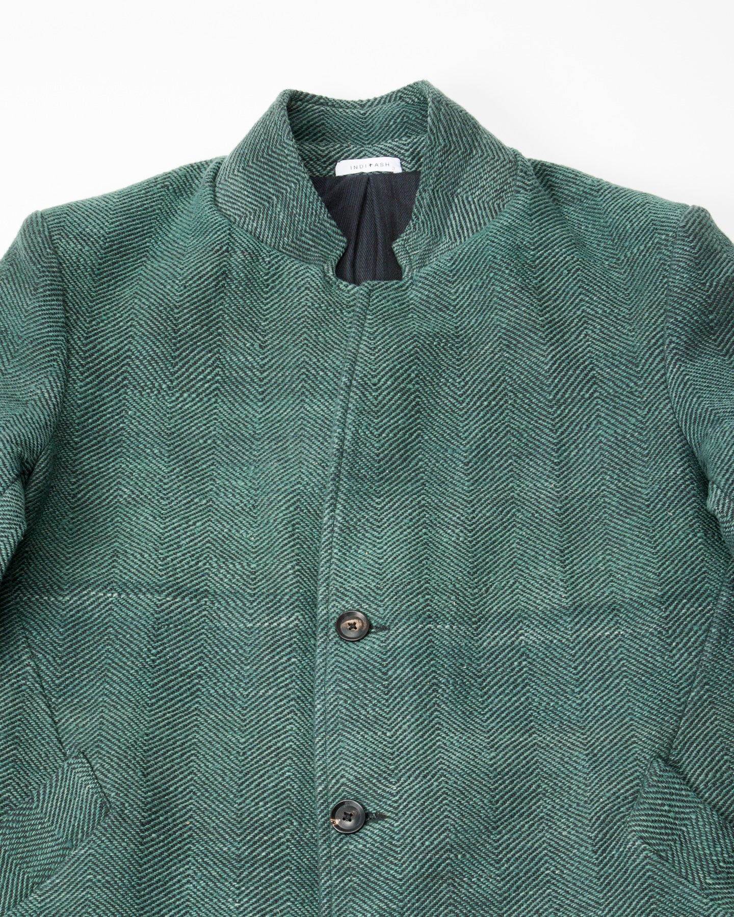 Indi + Ash George Coat - Handspun Midnight Teal/Iron Black HB - Standard & Strange