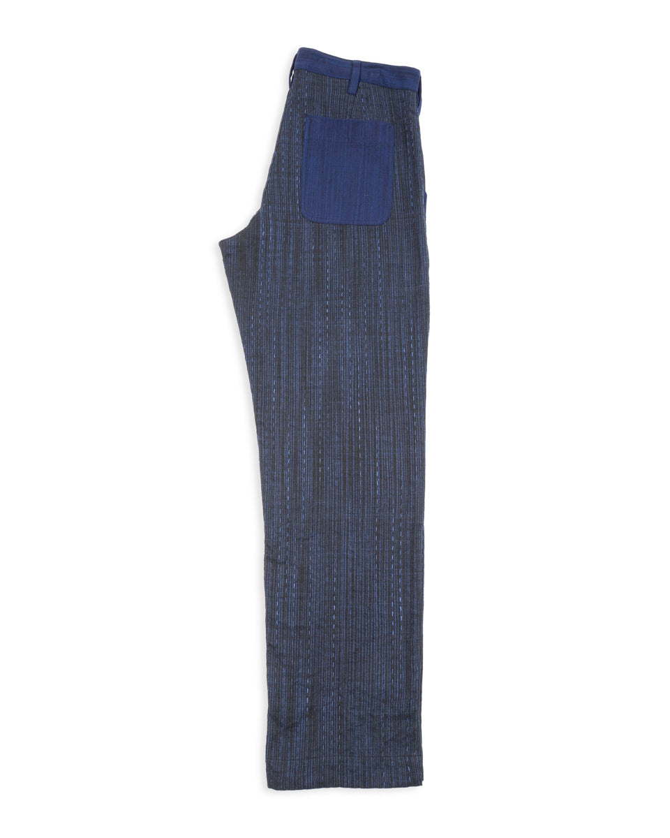 Indi + Ash Isaac Pant - Patchwork Iron/Indigo Spacedye - Standard & Strange