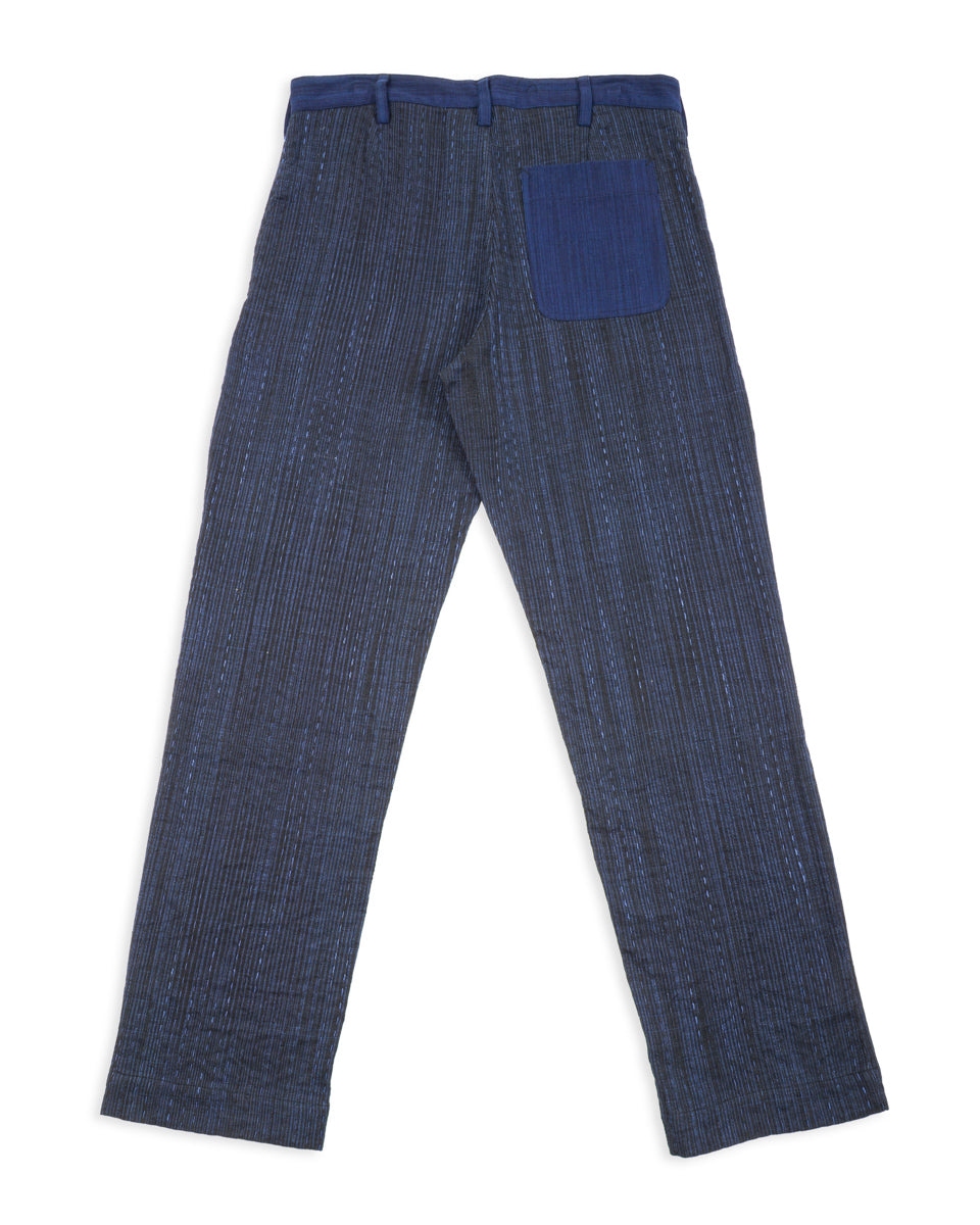 Indi + Ash Isaac Pant - Patchwork Iron/Indigo Spacedye - Standard & Strange