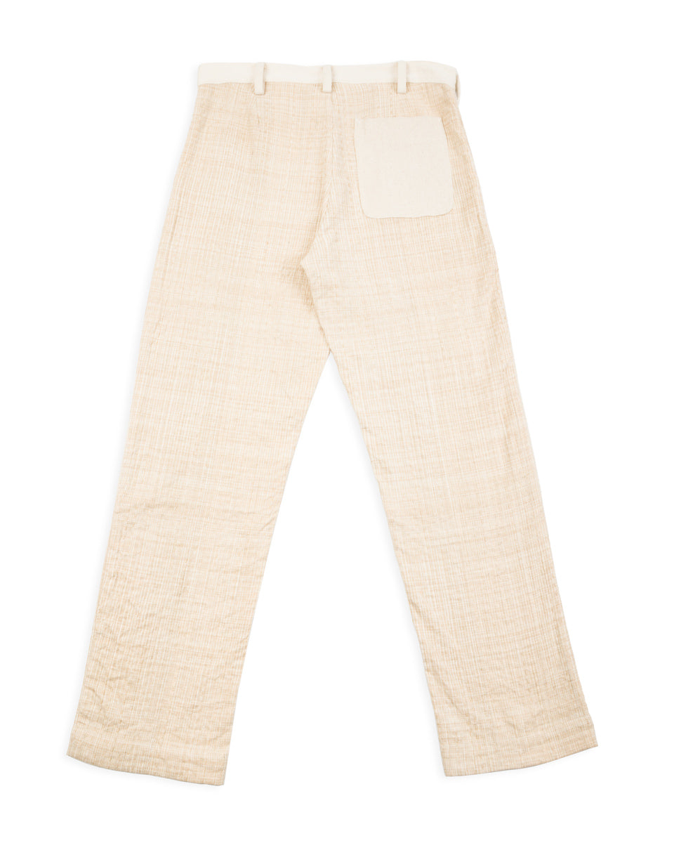Indi + Ash Isaac Pant - Patchwork Natural/Oat Spacedye - Standard & Strange
