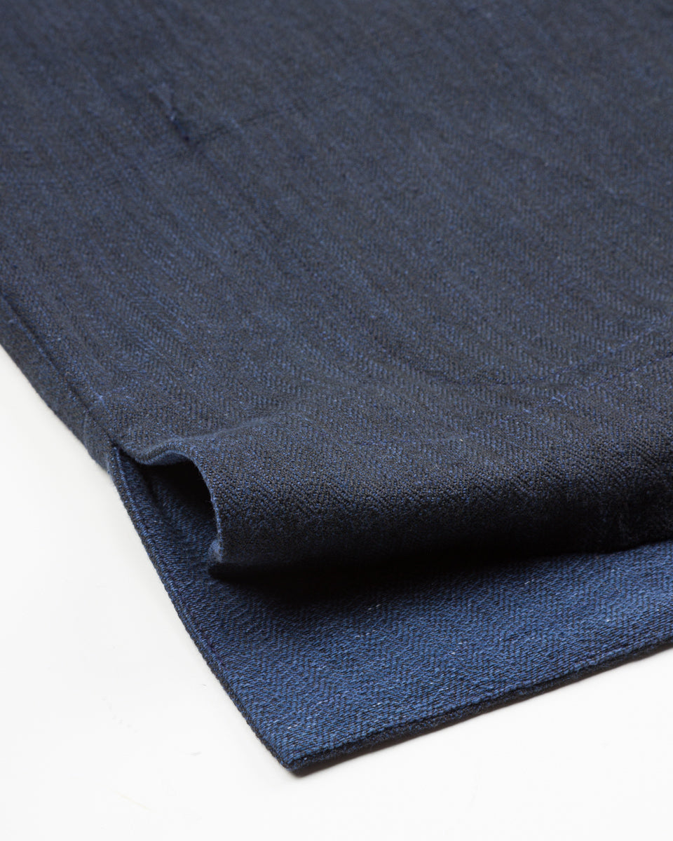 Indi + Ash Lake Camp Shirt Jac - Reversible Handwoven HBT Iron/Indigo - Standard & Strange