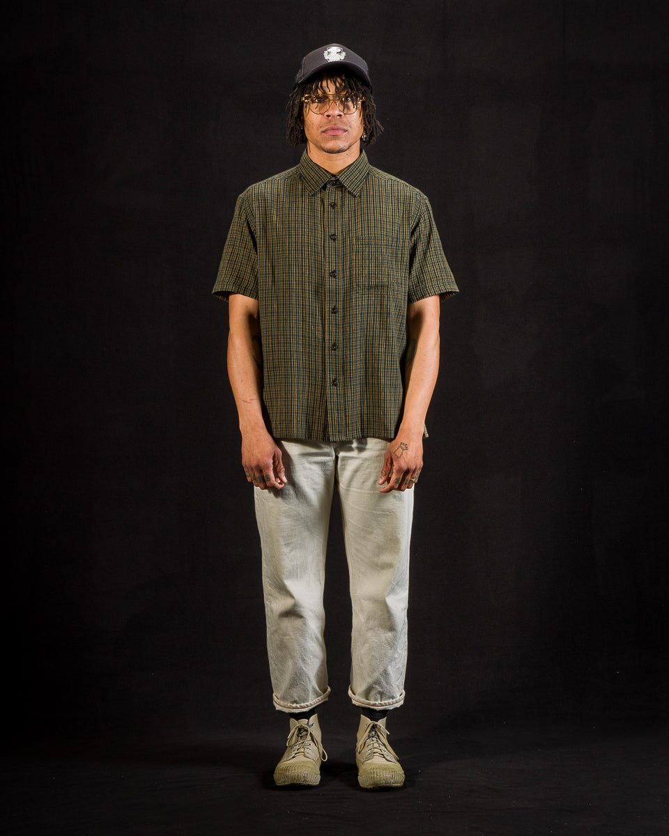 Indi + Ash Marc Shirt - Forest/Osage Orange Kala Cotton Gingham - Standard & Strange