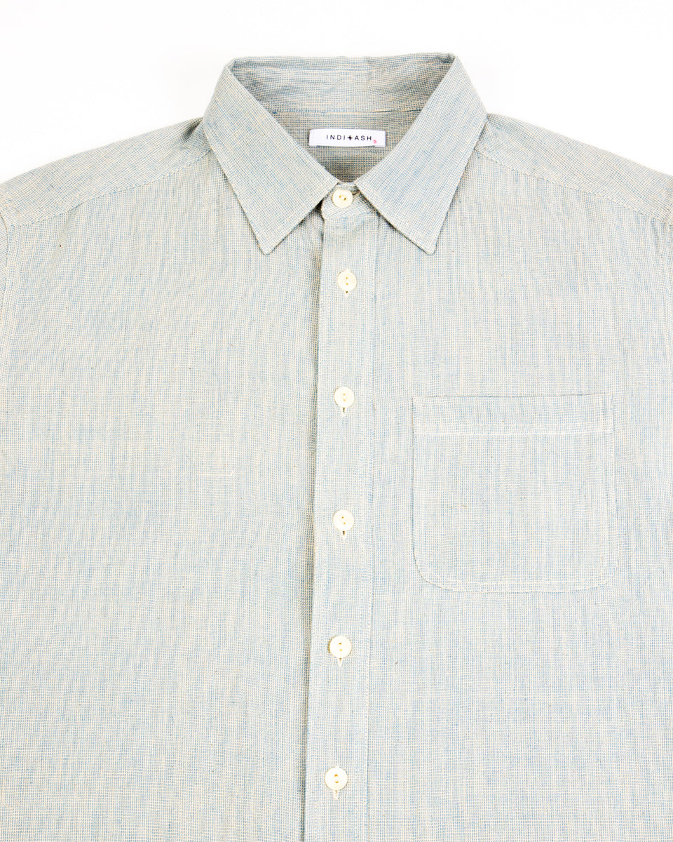 Indi + Ash Marc Shirt - Indigo/Natural Kala Cotton - Standard & Strange