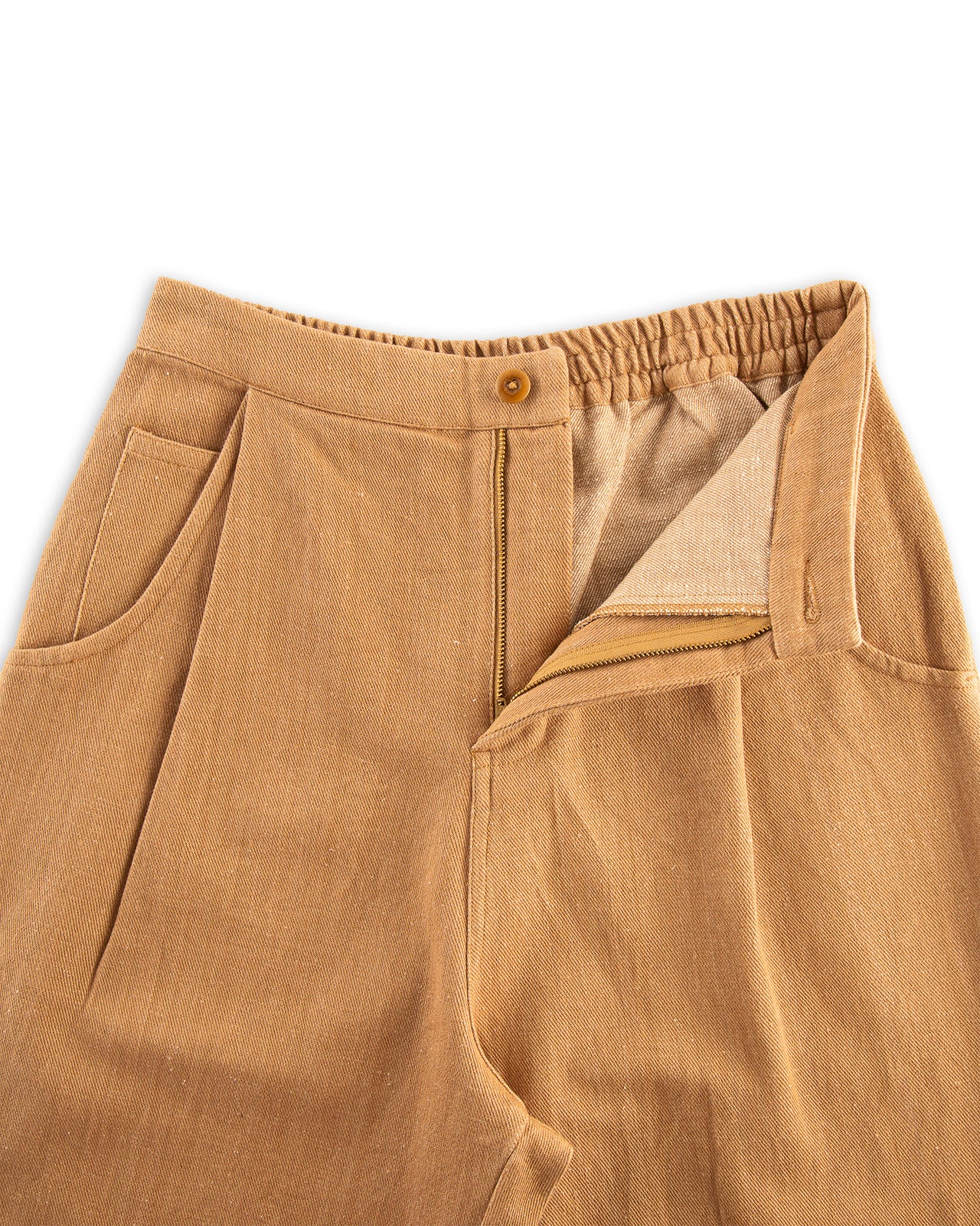 Indi + Ash Nico Pant - Handwoven Cutch Brown Denim - Standard & Strange