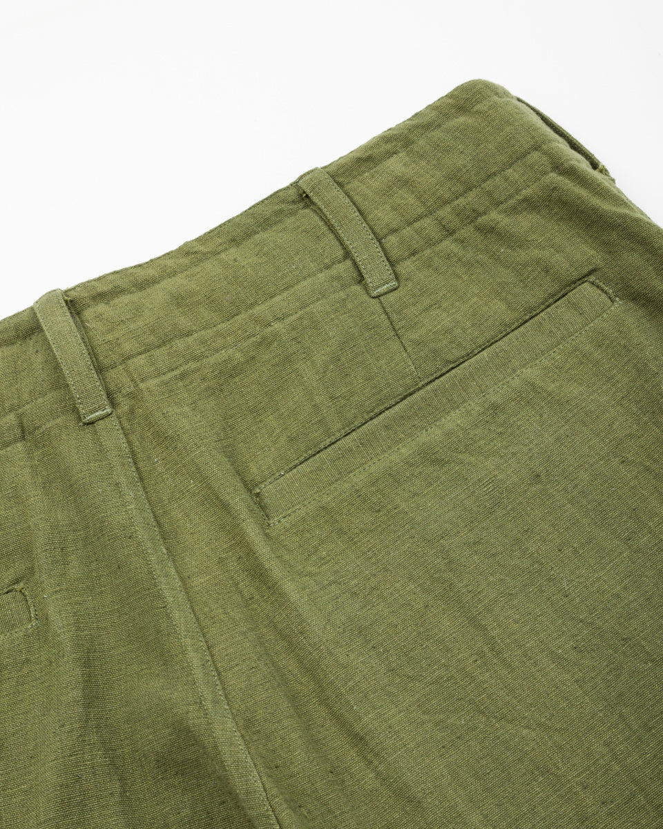 Indi + Ash Obelisk Pant - Forest Green Powerloom Canvas - Standard & Strange