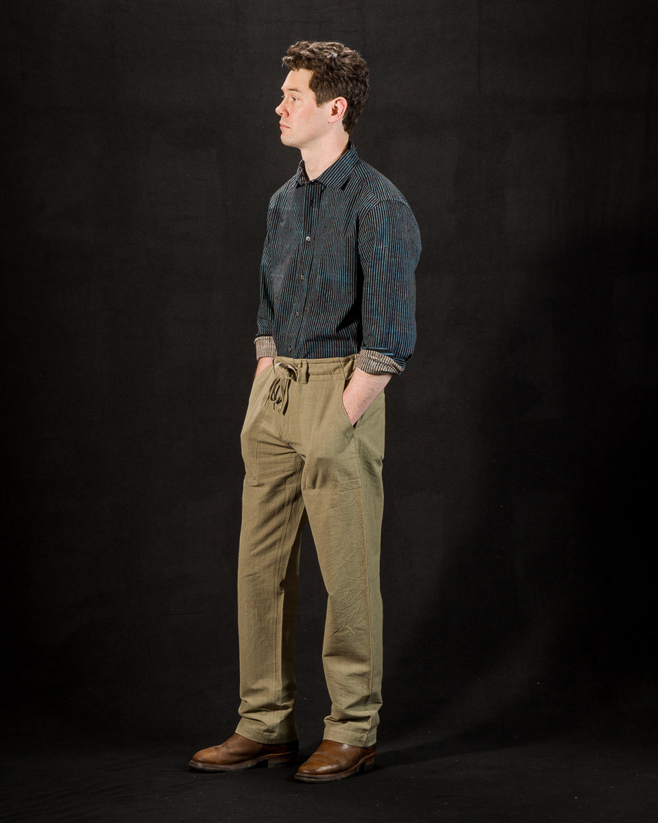 Indi + Ash Obelisk Pant - Sage Powerloom Canvas - Standard & Strange