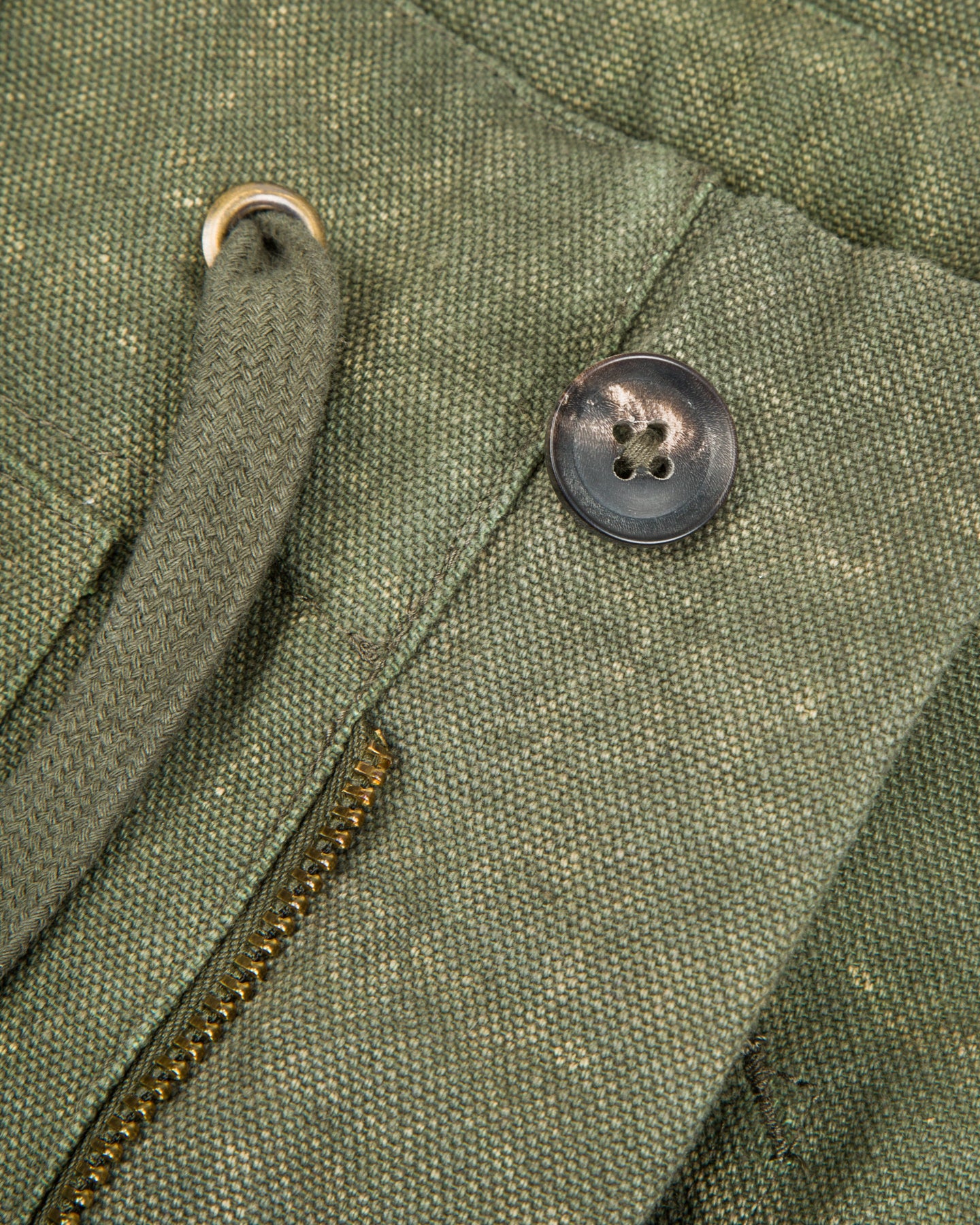 Indi + Ash Raka Pant - Forest Green Crackle Enzyme Canvas - Standard & Strange