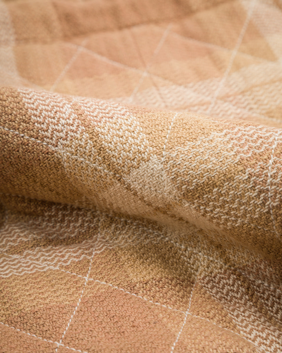 Indi + Ash Reversible Shawl Overcoat - Handwoven Desert Acacia Denim/Plaid - Standard & Strange