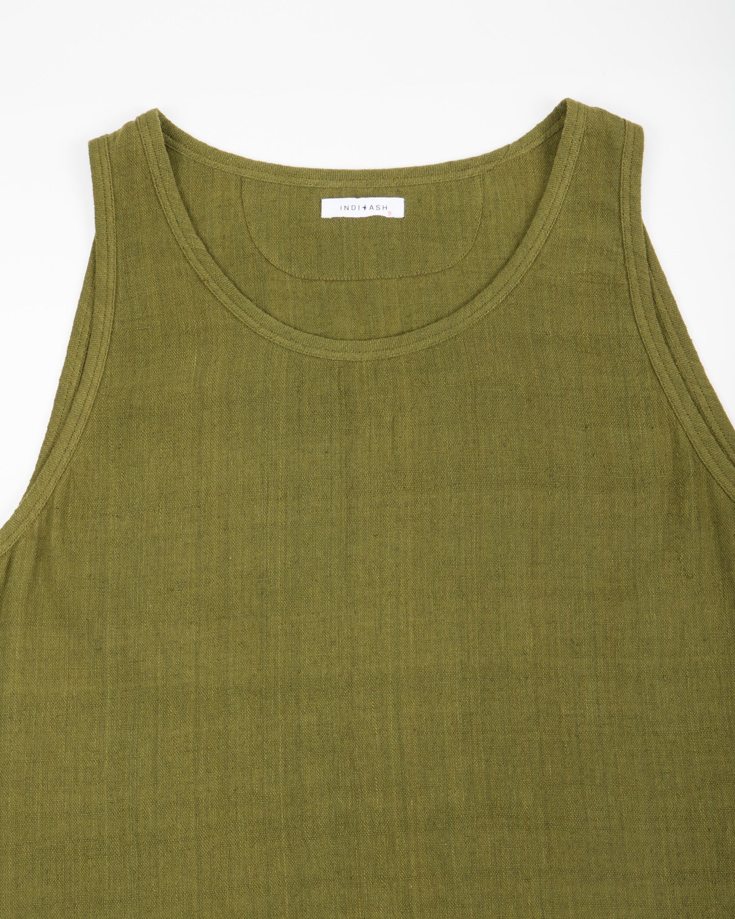 Indi + Ash Ripley Tank - Handwoven Forest Green Kala Cotton - Standard & Strange