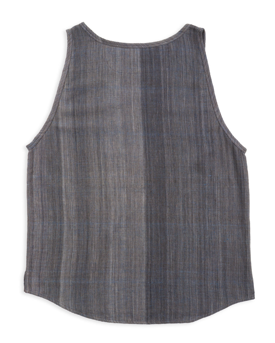 Indi + Ash Ripley Tank - Iron/Indigo Handwoven Kala Cotton Chambray - Standard & Strange