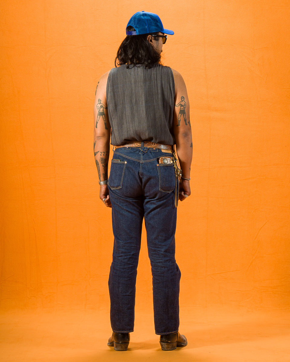 Indi + Ash Ripley Tank - Iron/Indigo Handwoven Kala Cotton Chambray - Standard & Strange