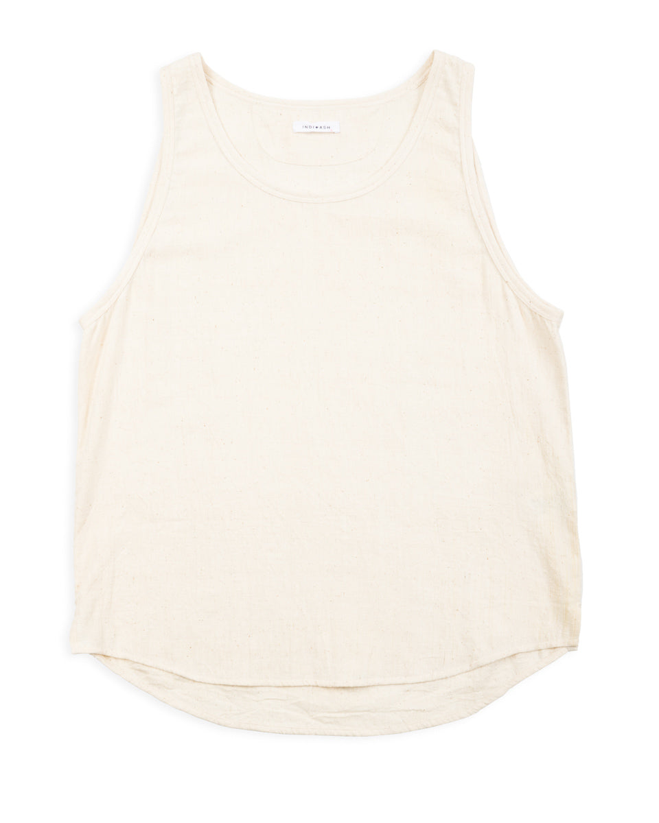 Indi + Ash Ripley Tank - Natural Handwoven Kala Cotton - Standard & Strange
