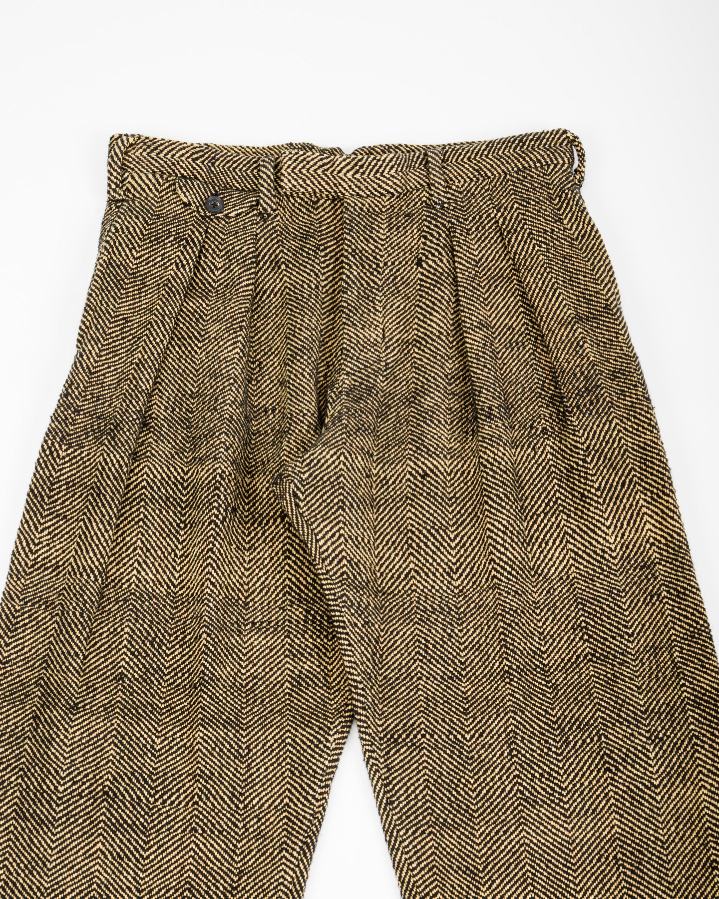 Indi + Ash Shakoor Pant - Handwoven Iron Black/Tan HB - Standard & Strange