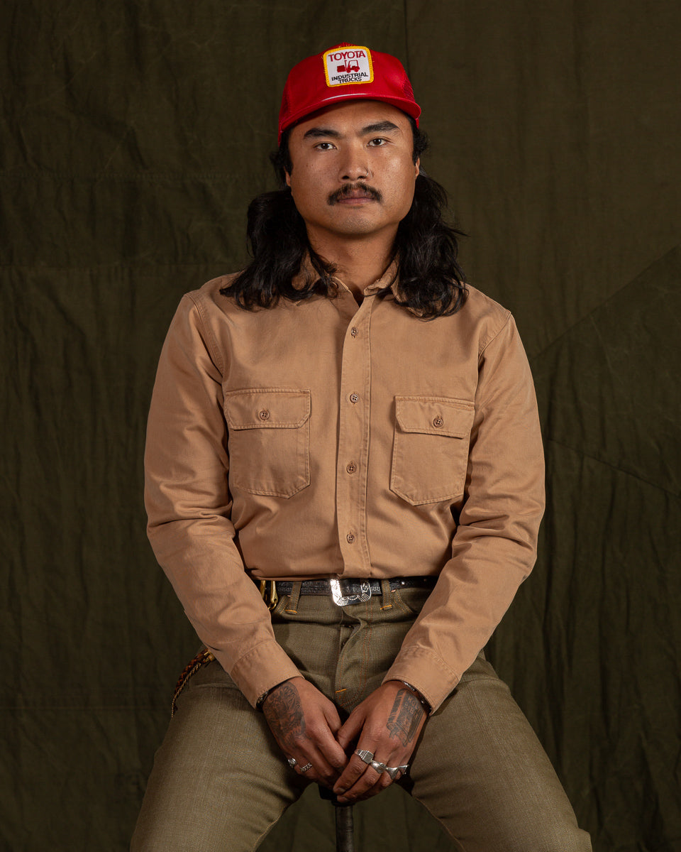 Indigofera Alamo Shirt - Khaki Beige - Standard & Strange