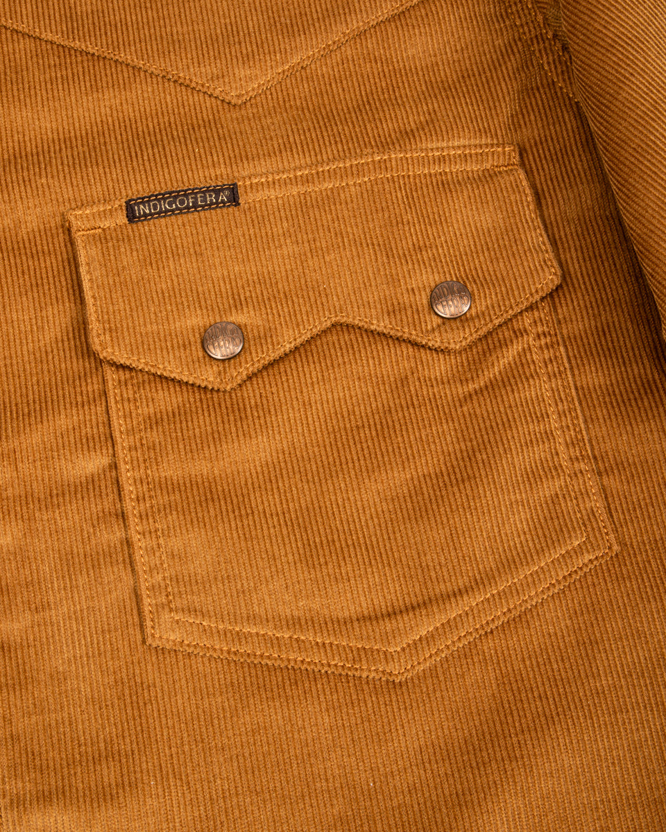 Cooper Shirt - Gold 13W Corduroy