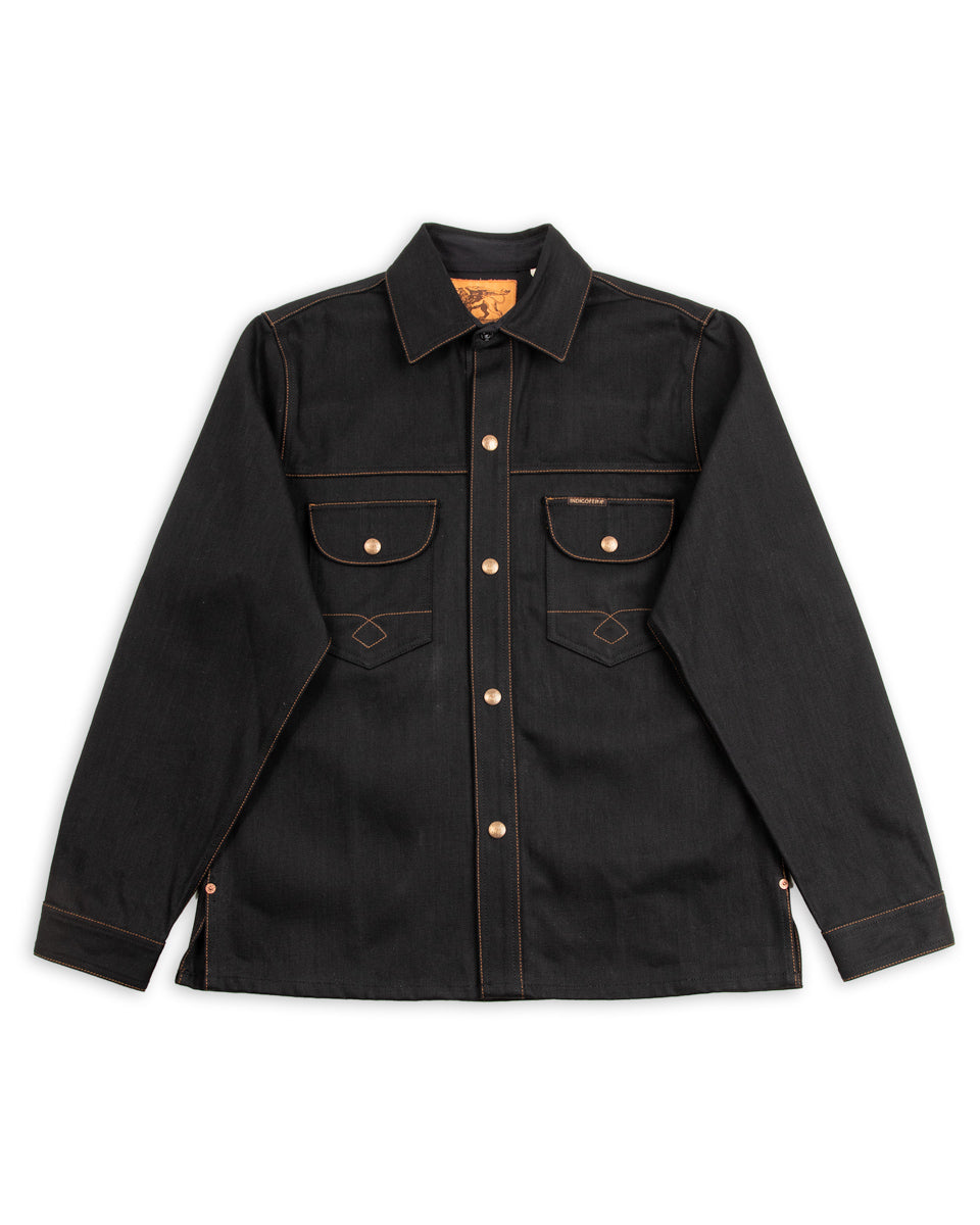 Indigofera Fargo Shirt - Black Gunpowder Denim - Standard & Strange