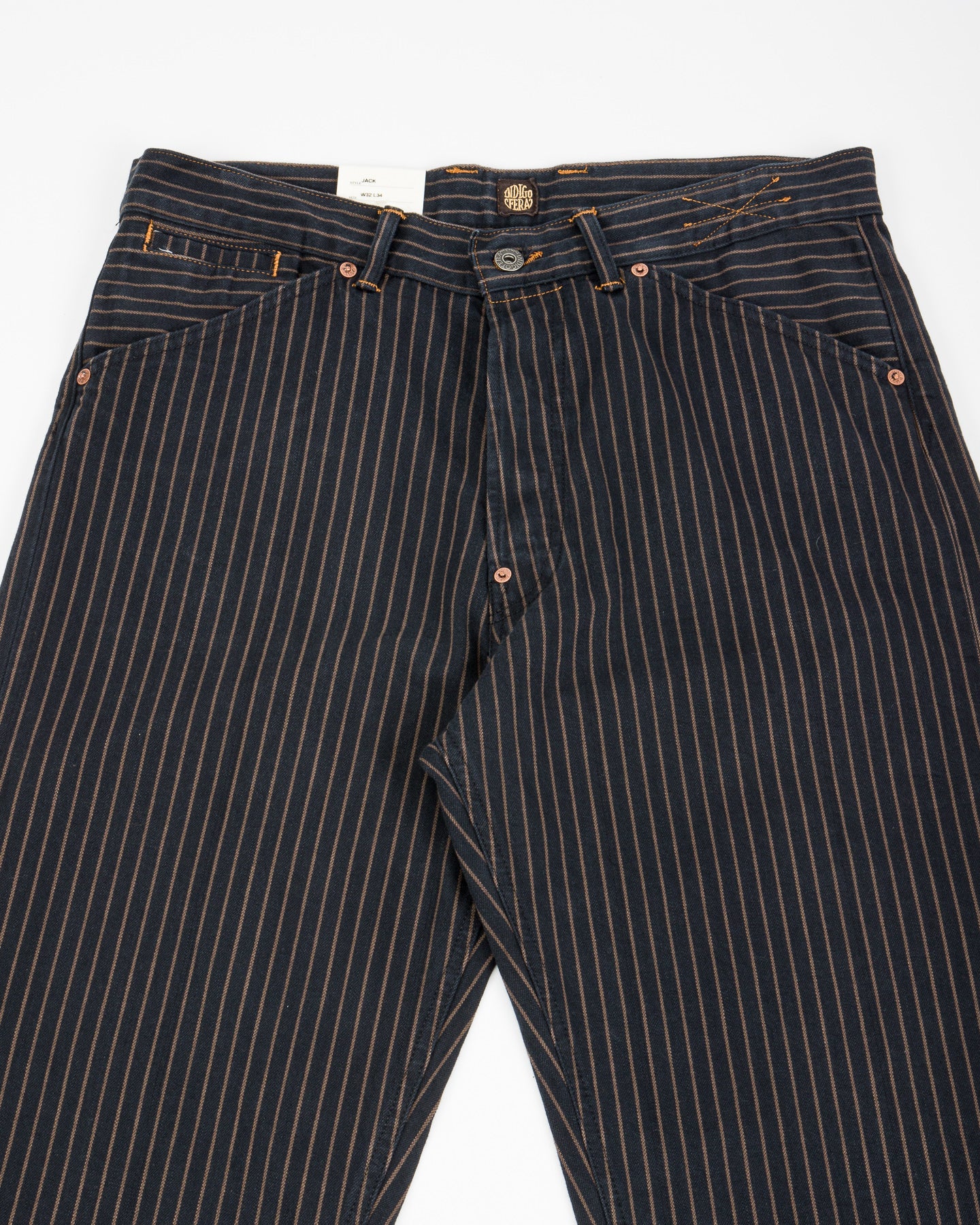 Indigofera Jack Pant - Sable Stripe - Standard & Strange