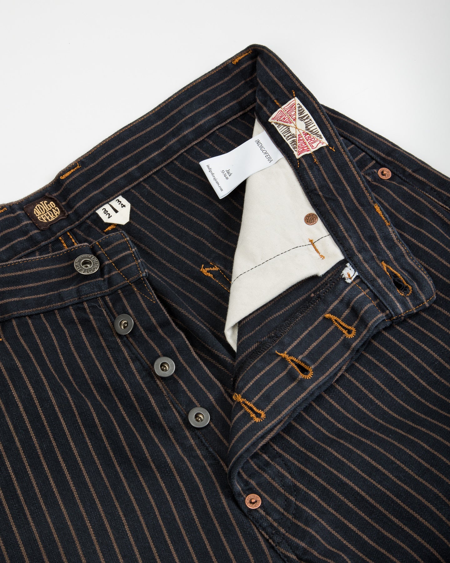 Indigofera Jack Pant - Sable Stripe - Standard & Strange