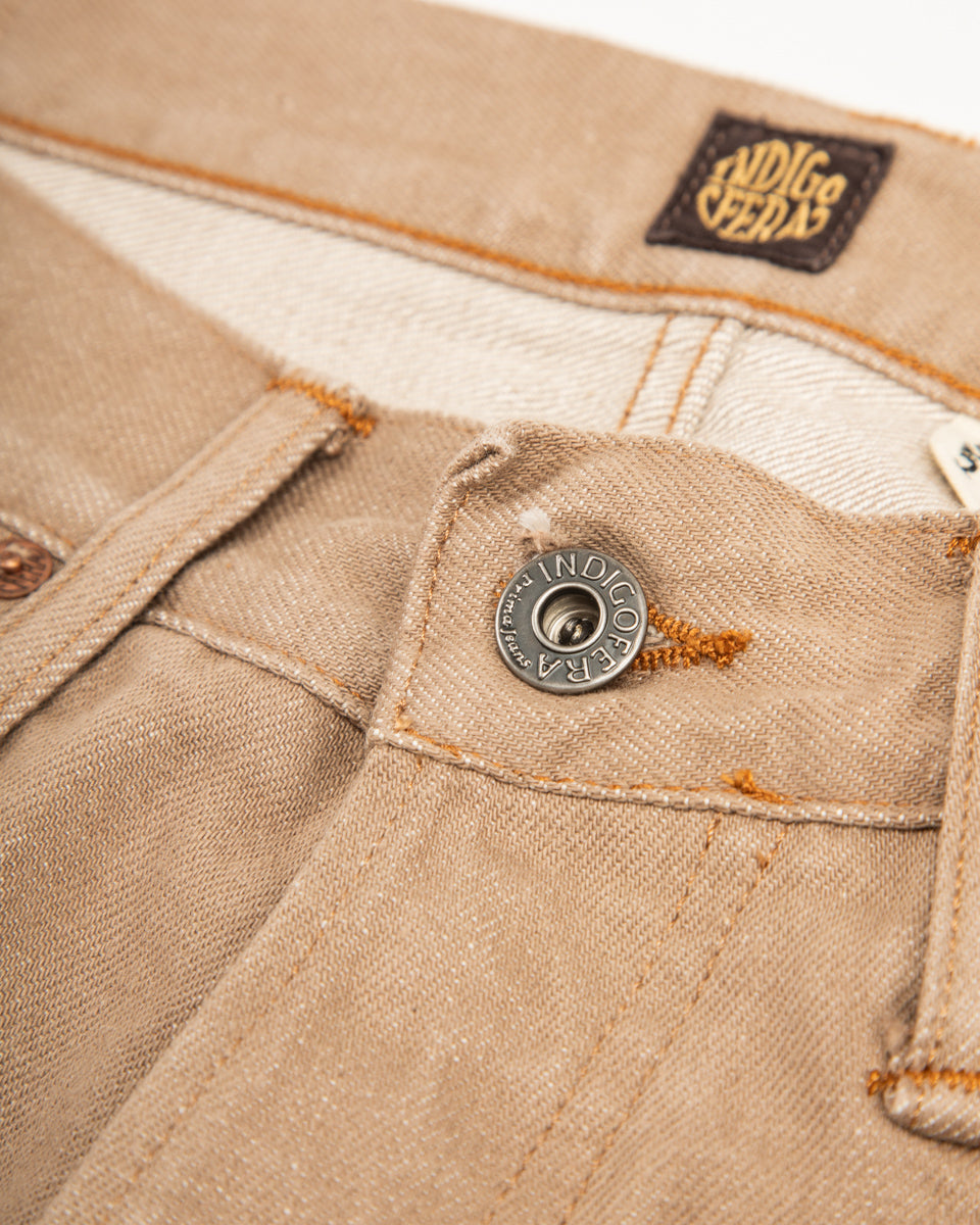 Indigofera Kirk Straight Fit - 13.5oz Khaki Dusk Denim - Standard & Strange