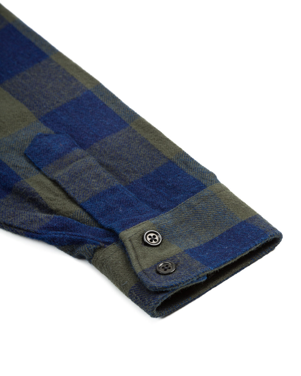 Indigofera Norris Shirt - Indigo/Green - Standard & Strange