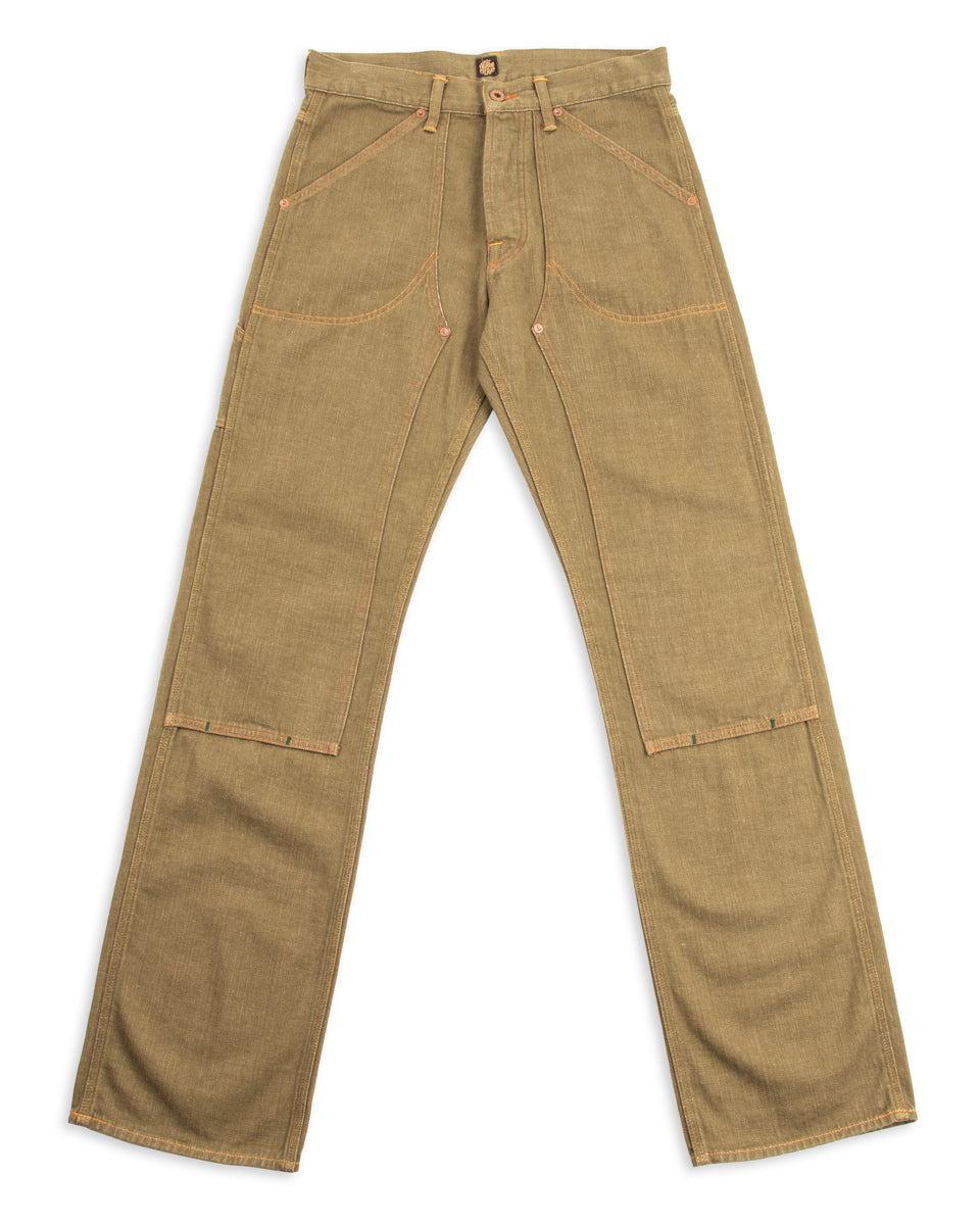 Indigofera S&S x Indigofera Wendell Pant - 10.5oz Desert Moss Selvedge - Standard & Strange