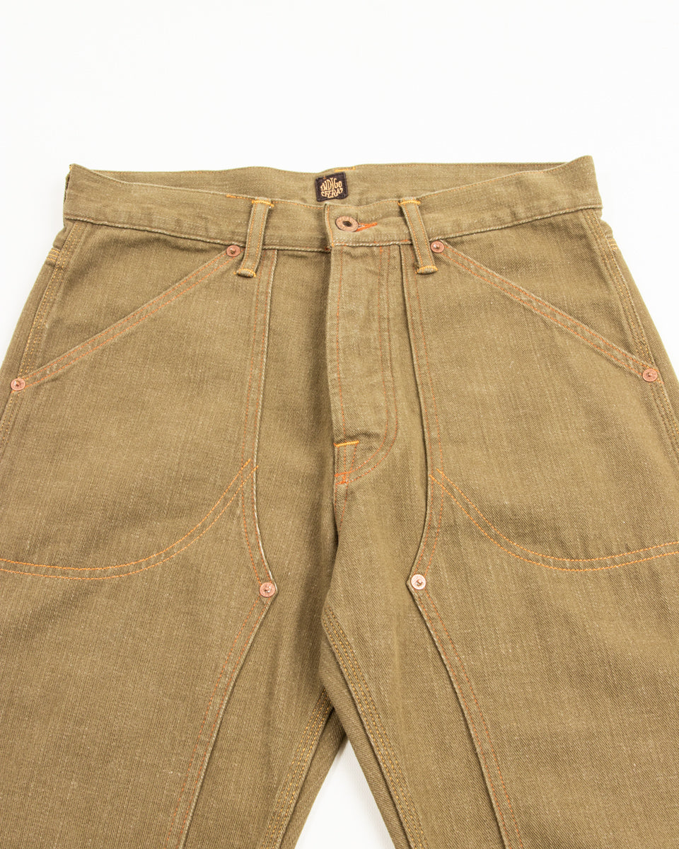 Indigofera S&S x Indigofera Wendell Pant - 10.5oz Desert Moss Selvedge - Standard & Strange