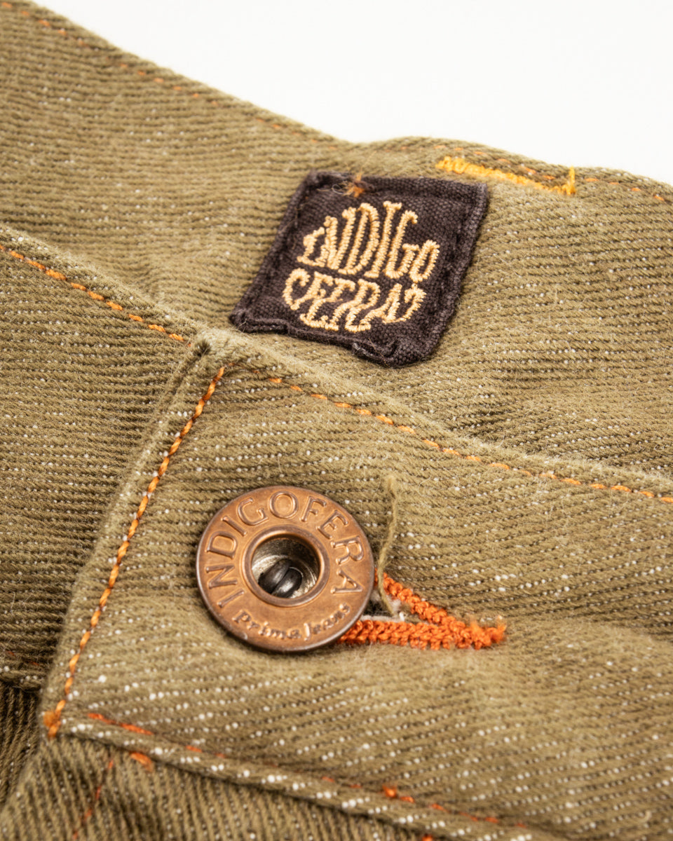 Indigofera S&S x Indigofera Wendell Pant - 10.5oz Desert Moss Selvedge - Standard & Strange