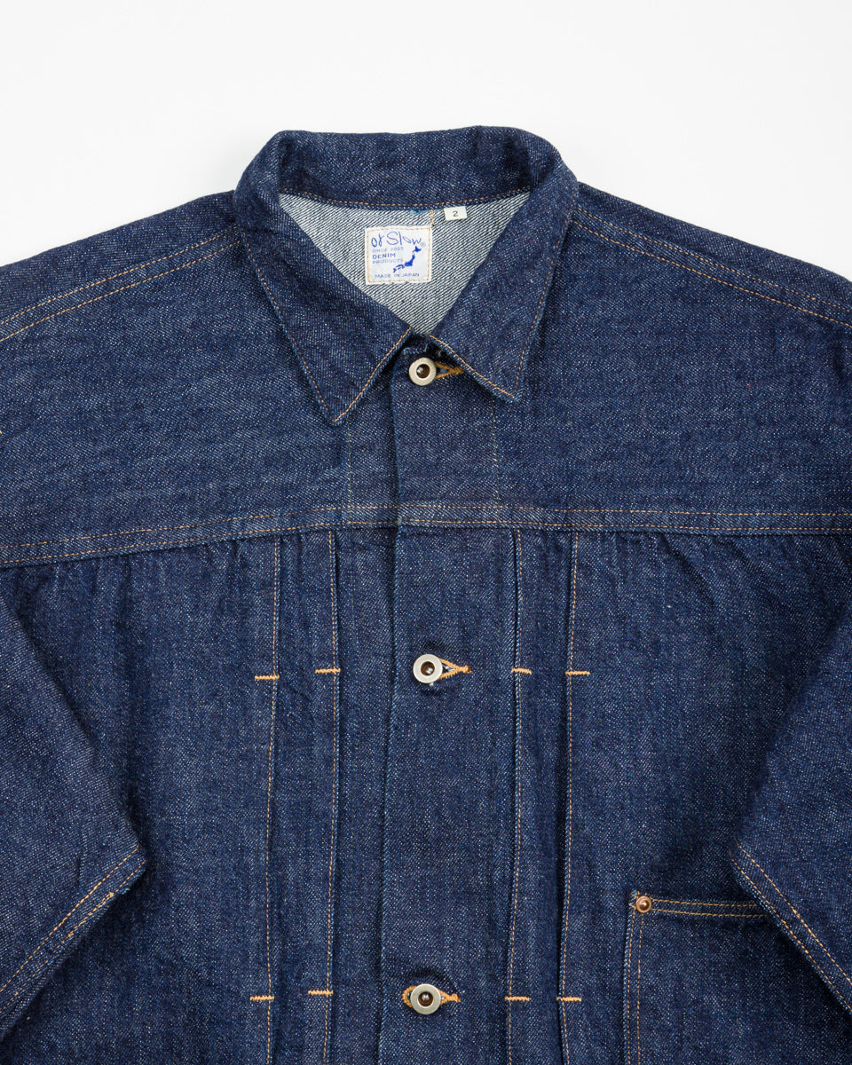 OrSlow Women's 40's Light oz Denim Jacket - One Wash - Standard & Strange