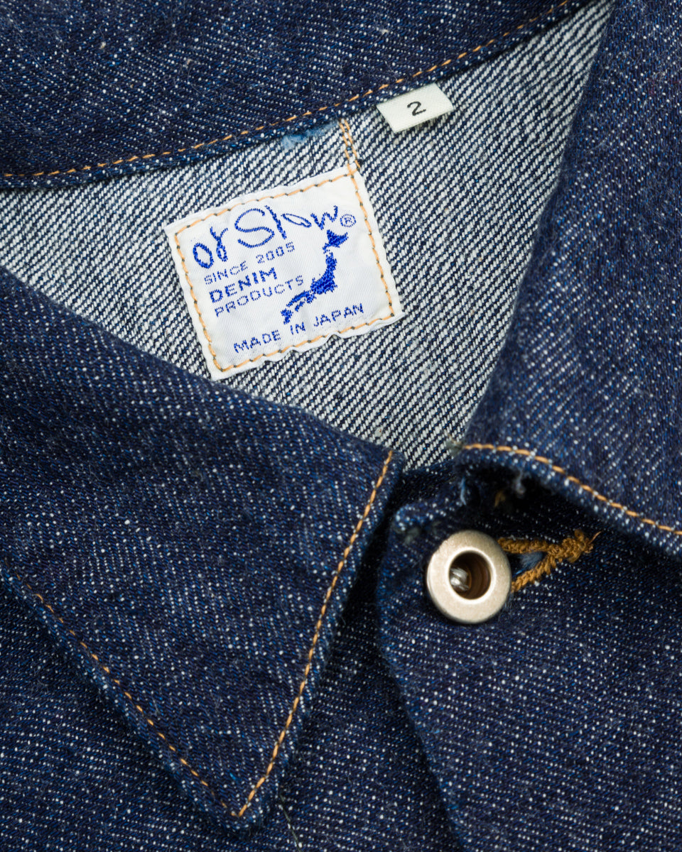 OrSlow Women's 40's Light oz Denim Jacket - One Wash - Standard & Strange