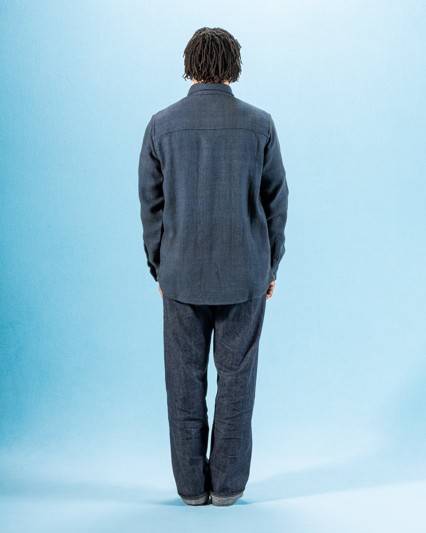 Indi + Ash Ames Workshirt - Handspun Iron/Indigo HB - Standard & Strange