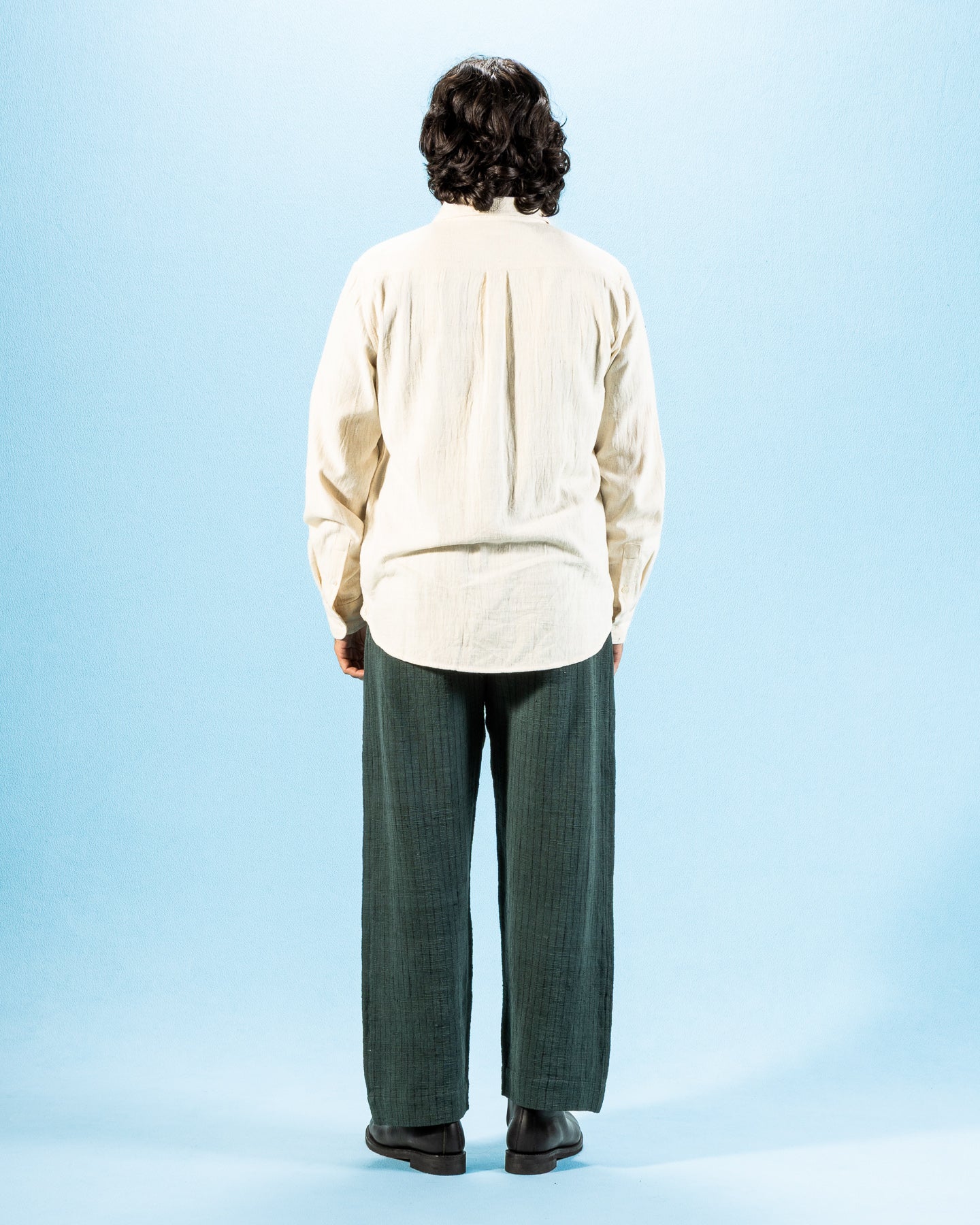 Indi + Ash Matty Shirt - Handwoven Undyed Kala Cotton - Standard & Strange