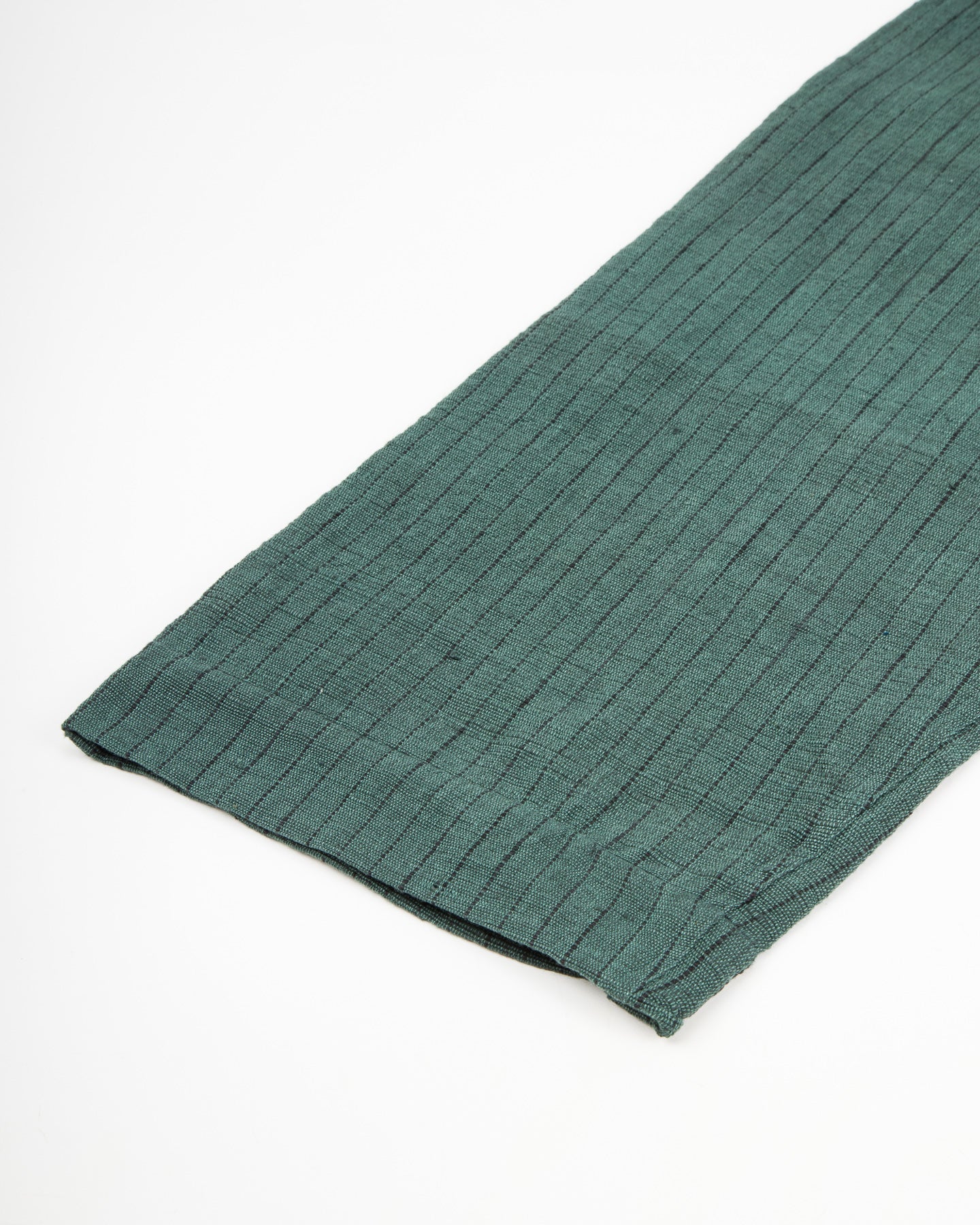 Indi + Ash Shakoor Pant - Handwoven Midnight Teal/Iron Black Canvas - Standard & Strange