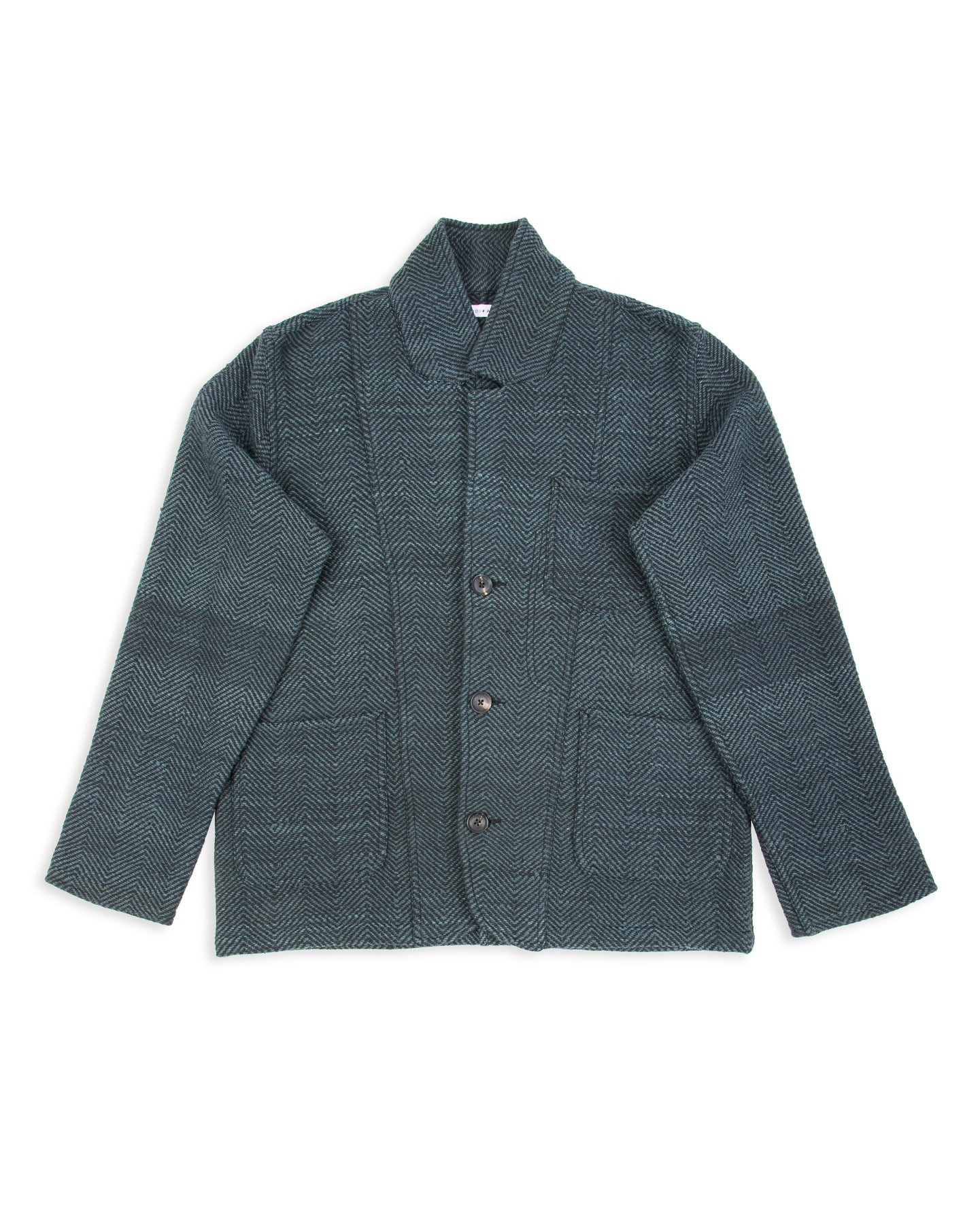 Indi + Ash Study Jacket - Handspun Midnight Teal/Iron Black HB - Standard & Strange